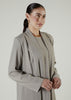 Two Piece Open Abaya Salt