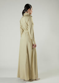 Double Collar Maxi Pewter