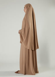 Prayer Abaya Set Wheat