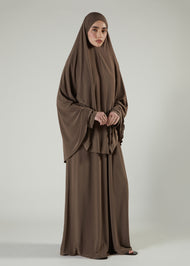 Prayer Abaya Set Chestnut