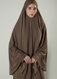 Prayer Abaya Set Chestnut