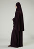 Prayer Abaya Set Plum