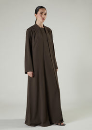 Two Piece Open Abaya Cedar