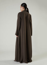 Two Piece Open Abaya Cedar