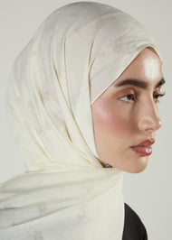 White Rose Cotton Hijab