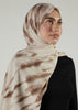 Tie Dye Hijab Beige & Brown