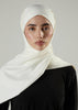 Tie Back Hijab Off-White