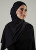 Tie Back Hijab Black