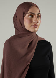 Rosewood Chiffon Silk Hijab