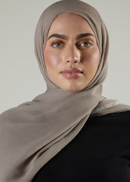 Beige Chiffon Silk Hijab