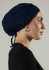 Tie Back Cap Navy Hijab Cap