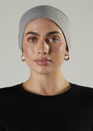 Tie Back Cap Grey Hijab Cap