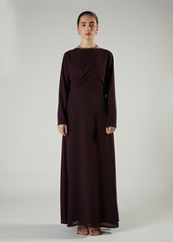 Side Twist Maxi Maroon