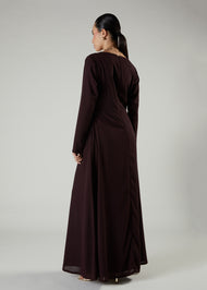 Side Twist Maxi Maroon