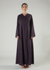 Plum Wrap Abaya