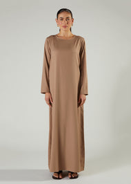 Full Slip Dress Almond