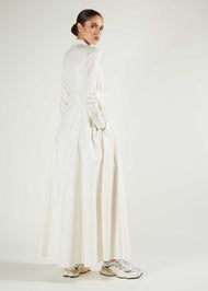 Jaquard Stripe Maxi Cream