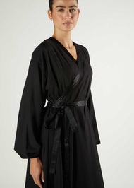 Black Wrap Abaya