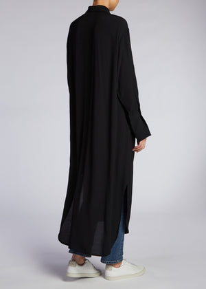 Belted Shirt Dress Black | Shirt Dresses | Aab Modest Wear 