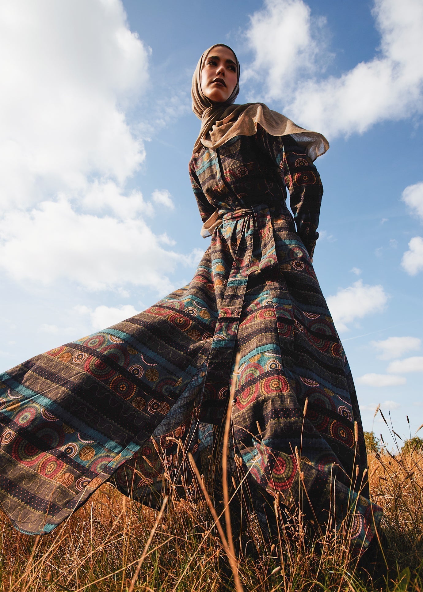 Retro Print Maxi