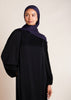 Balloon Sleeve Abaya Black