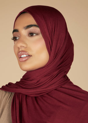 Berry Jersey Hijab