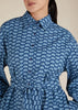Blue Geo Cotton Maxi