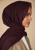 Burgundy Crepe Hijab