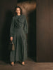 Ruffle Neck Maxi Sea Green