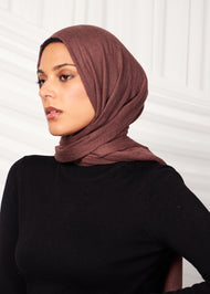 Chocolate Wool Modal Hijab