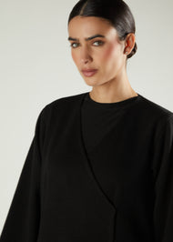 Classic Tweed Wrap Abaya