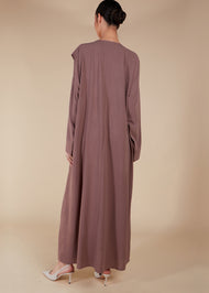 Crossover Abaya Nude