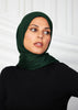 Dark Green Wool Modal Hijab