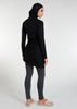 Detach Wrap Swim Top Black