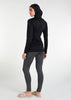 Detach Wrap Swim Top Black