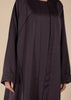 Open Seam Abaya Set Mauve