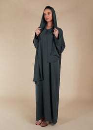 Prayer Abaya Grey