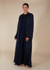 Pinstripe Navy Open Abaya