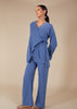 Side Wrap Co-Ord Blue