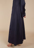 Open Seam Abaya Set Navy