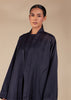 Open Seam Abaya Set Navy