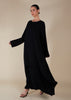 Layered Abaya Black