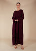 Crossover Abaya Plum