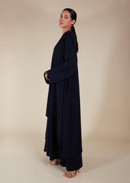 Layered Abaya Navy