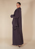 Pave Trim Abaya Mauve