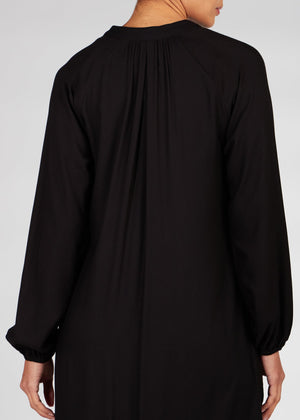 Button Pleat Abaya Black | Abayas | Aab Modest Wear