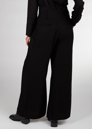 Paper Bag Trousers Black | Flared Trousers | Aab Modest Wear