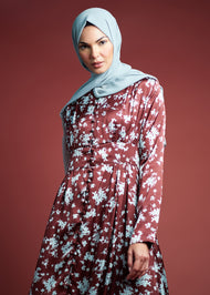 Hibiscus Maxi Dress | Modest Maxi Dress | Aab Modest Wear