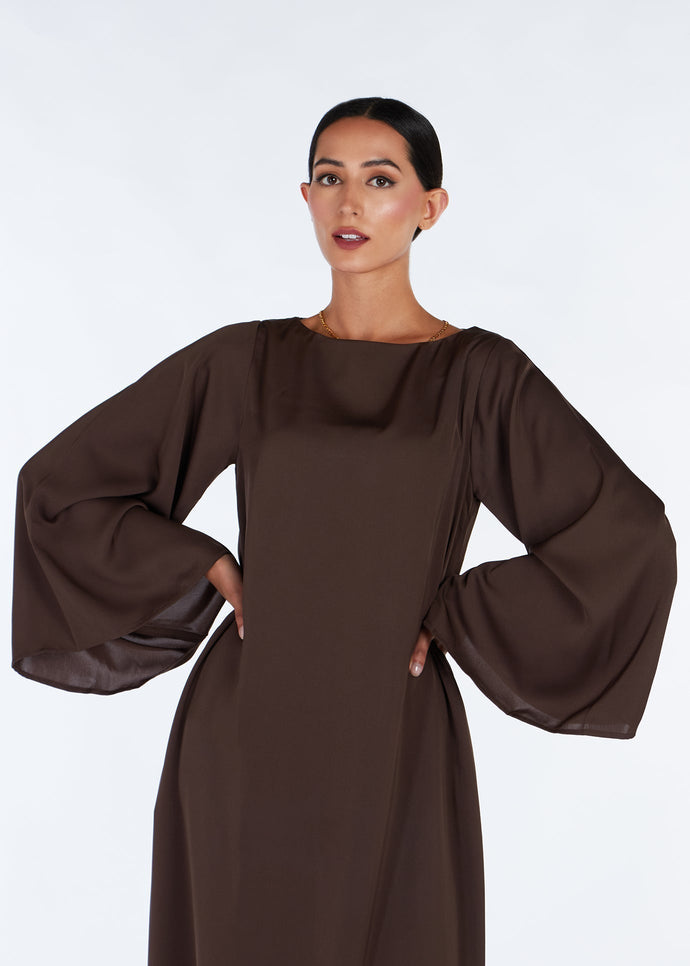 Bell sale sleeve abaya