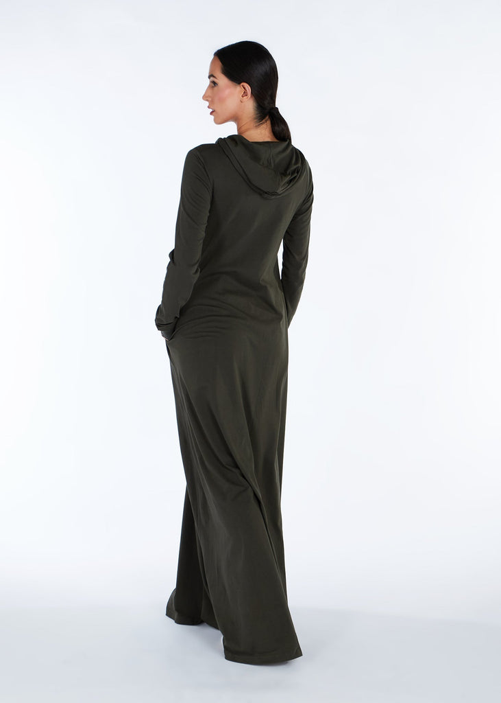 Hoody Abaya Dark Green | Abayas | Aab Modest Wear